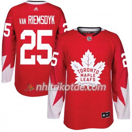 Toronto Maple Leafs Trikot James Van Riemsdyk 25 Adidas 2017-2018 Rot Alternate Authentic - Herren